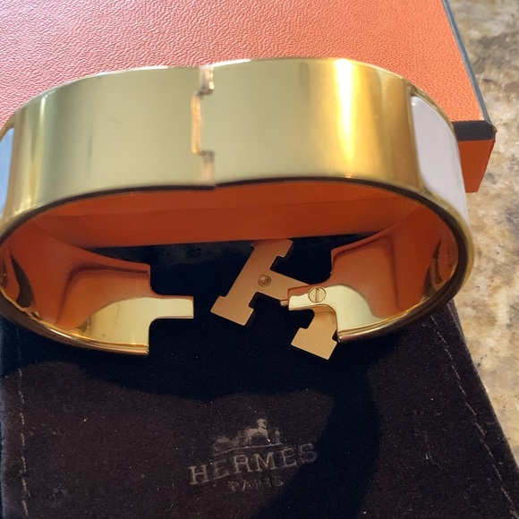 🚫SOLD🚫100% AuthenticHermes wide clic clac bangle - Picture 5 of 5